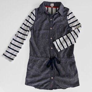 9 H15 STCL Anthropologie Denim and Cotton Tunic Dress-Size Small